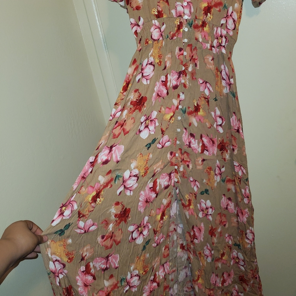 Long floral dress